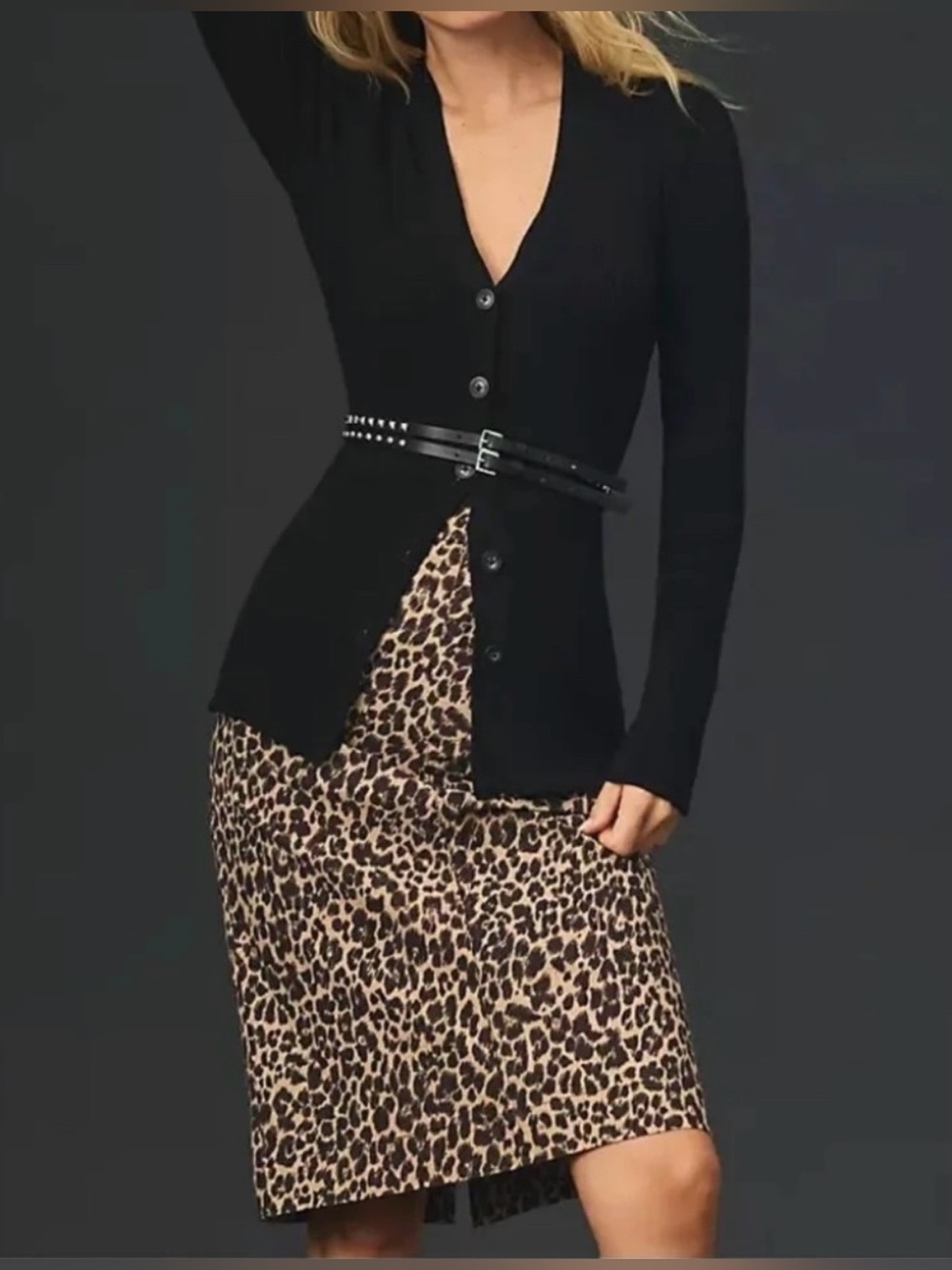 Maeve Anthropologie Leopard Print Pencil Skirt XS NWOT